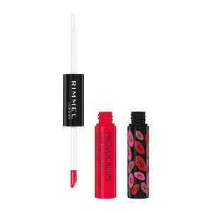 Rimmel London Provocalips 16hr Kiss-Proof Lip Color – Two-Step Liquid Lipstick to Lock in Color and Shine – 500 Kiss Me You Fool, .14 fl.oz.