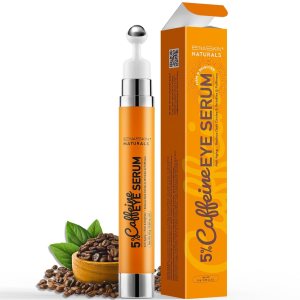Under Eye Serum For Puffiness: Caffeine Under Eye Treatment Reducing Eye Bags and Dark Circles In 2 Week – Eye Wrinkles & Fine Lines Smoothing Cream for Late Nights, Overtime and Makeup Prep