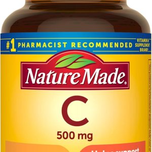 Nature Made Vitamin C 500 mg, Dietary Supplement for Immune Support, 100 Tablets, 100 Day Supply