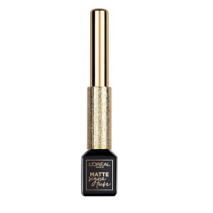 L’Oreal Paris Makeup Matte Signature Liquid Dip Eyeliner, Waterproof, Precise and Easy Application, All Day Wear, Vivid Matte Finish, Black, 0.07 fl; Oz.
