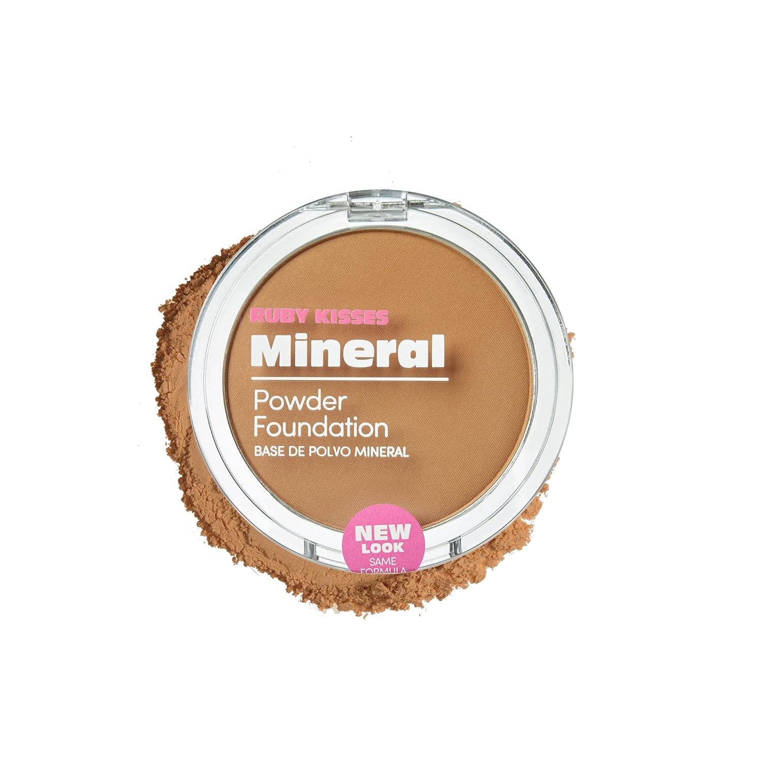 Ruby Kisses Mineral Pressed Powder Foundation, Medium to Full Coverage Natural Finish 0.35 Ounce (Mocha) Ruby Kisses Mineral Pressed Powder Foundation, Medium to Full Coverage Natural Finish 0.35 Ounce (Mocha)