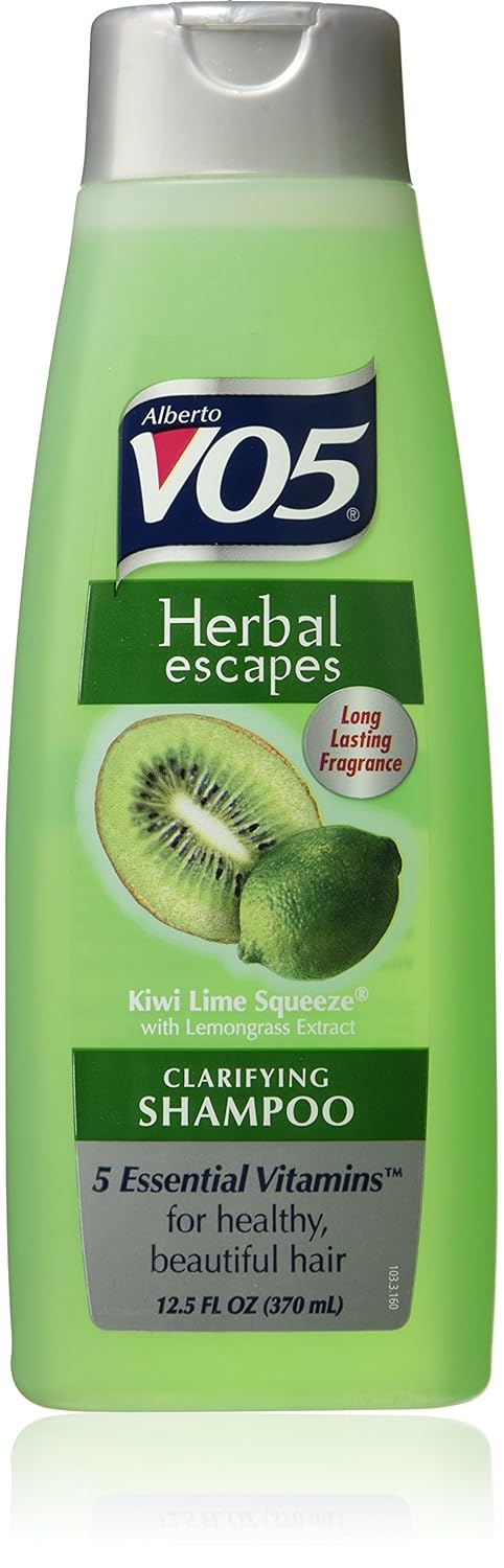 Alberto VO5 Herbal Escapes Kiwi Lime Squeeze Clarifying Shampoo for Unisex, 12.5 Ounce Alberto VO5 Herbal Escapes Kiwi Lime Squeeze Clarifying Shampoo for Unisex, 12.5 Ounce