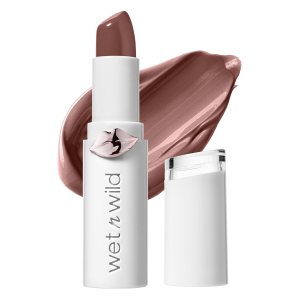 wet n wild Mega Last High-Shine Lipstick Lip Color, Infused with Seed Oils For a Nourishing High-Shine, Buildable & Blendable Creamy Color, Cruelty-Free & Vegan – Mad for Mauve