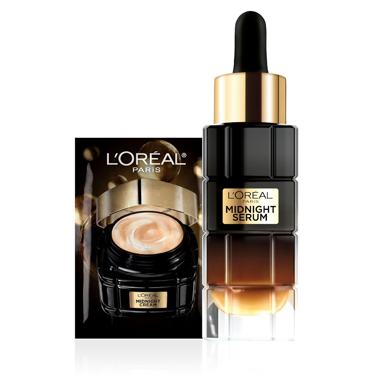 L’Oreal Paris Age Perfect Anti-Aging Midnight Face Serum, Reduce Wrinkles 1oz + Midnight Cream Sample, Packaging May Vary L’Oreal Paris Age Perfect Anti-Aging Midnight Face Serum, Reduce Wrinkles 1oz + Midnight Cream Sample, Packaging May Vary