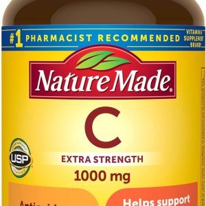 Nature Made Extra Strength Vitamin C 1000 mg, Dietary Supplement for Immune Support, 100 Tablets, 100 Day Supply