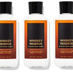 Bath & Body Works Men’s Collection WHISKEY RESERVE 24 Hour Moisture Body Lotion Lot of 3 – Full Size