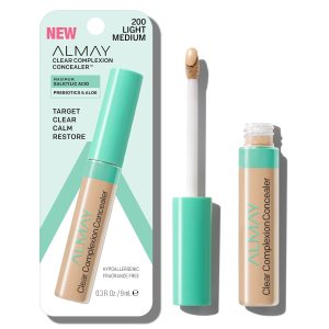 Almay Clear Complexion Acne Spot Treatment Concealer with Salicylic Acid – Lightweight, Hypoallergenic, for Sensitive Skin