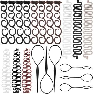20Pcs Hair Tail Tools Set,Ponytail Maker Hair Braiding Tool for Women Styling Maker Hair Styling Accessories