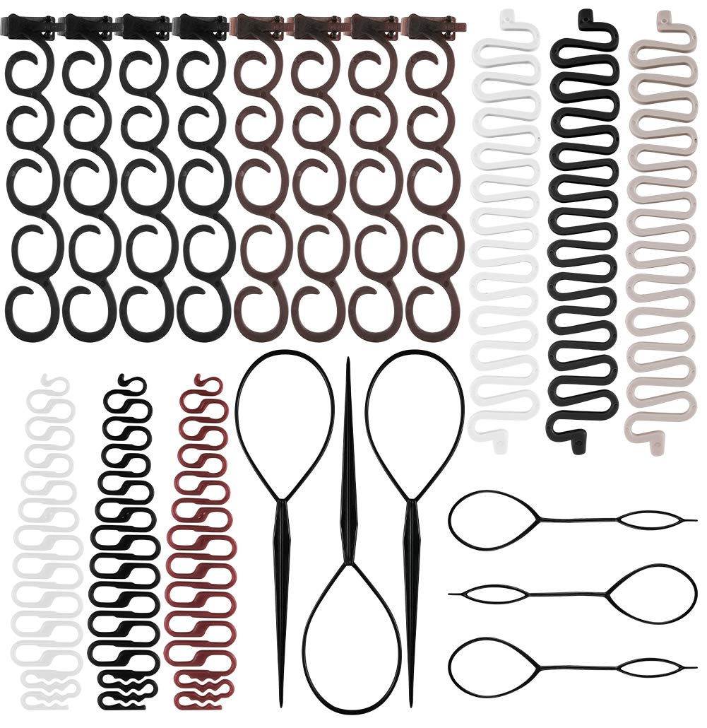 20Pcs Hair Tail Tools Set,Ponytail Maker Hair Braiding Tool for Women Styling Maker Hair Styling Accessories 20Pcs Hair Tail Tools Set,Ponytail Maker Hair Braiding Tool for Women Styling Maker Hair Styling Accessories
