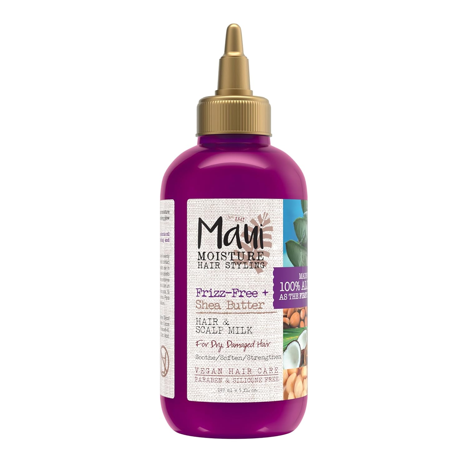 Maui Shea Butter Hair & Scalp Milk Treatment, Soothing, Hydrating, 5 fl oz Maui Shea Butter Hair & Scalp Milk Treatment, Soothing, Hydrating, 5 fl oz