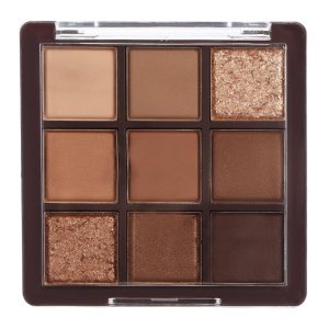 9 Colors Brown Eyeshadow Palette, Matte Shimmer Glitter Eye Shadow Palette Makeup, Nude Naked Neutral Eyeshadow Palette, Dark High Pigment Long Lasting Waterproof Eyeshadow Makeup Pallet, Bronze Color