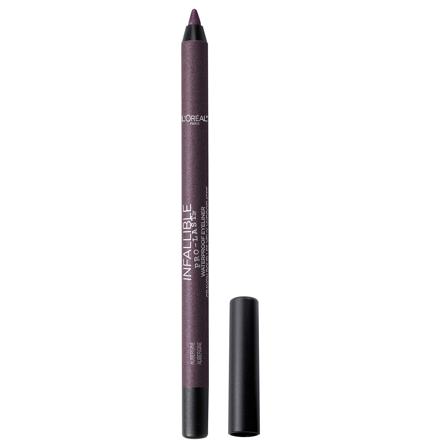 L’Oreal Paris Makeup Infallible Pro-Last Pencil Eyeliner, Waterproof and Smudge-Resistant, Glides on Easily to Create any Look, Aubergine, 0.042 oz. L’Oreal Paris Makeup Infallible Pro-Last Pencil Eyeliner, Waterproof and Smudge-Resistant, Glides on Easily to Create any Look, Aubergine, 0.042 oz.