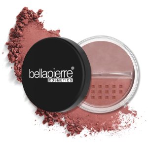 bellapierre Mineral Blush | Warm Dewy Complexion | Non-Toxic & Paraben Free | Hypoallergenic | Loose Powder – 0.3-Ounce – Suede