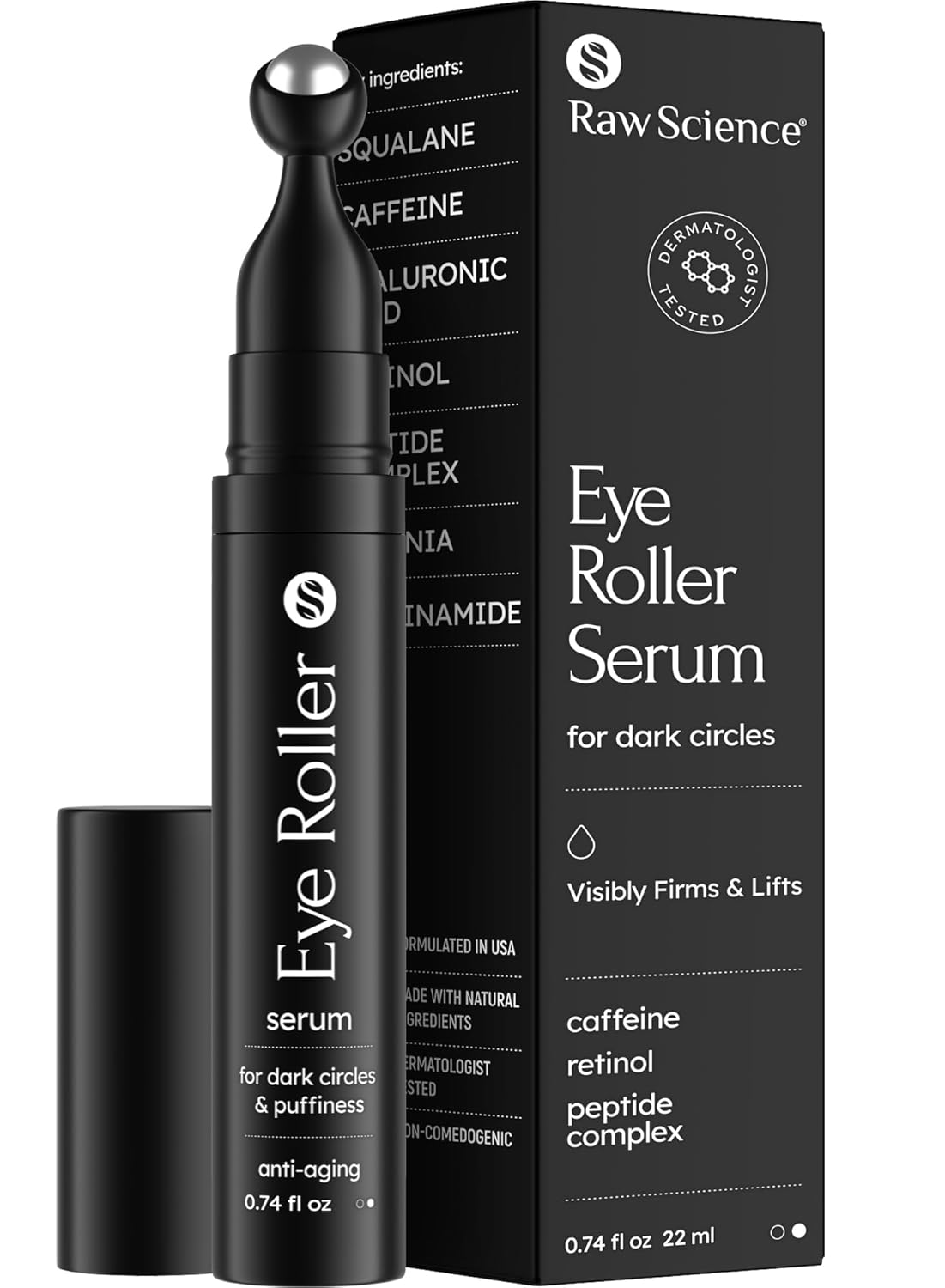 Eye Serum for Puffy Eyes & Dark Circles Treatment, Caffeine, Niacinamide, Hyaluronic Acid, Retinol, Instant Moisturizer instead Eye Cream, Reduces Eye Bags & Puffiness, Skin Care Eye Depuffer, 0.74 OZ Eye Serum for Puffy Eyes & Dark Circles Treatment, Caffeine, Niacinamide, Hyaluronic Acid, Retinol, Instant Moisturizer instead Eye Cream, Reduces Eye Bags & Puffiness, Skin Care Eye Depuffer, 0.74 OZ