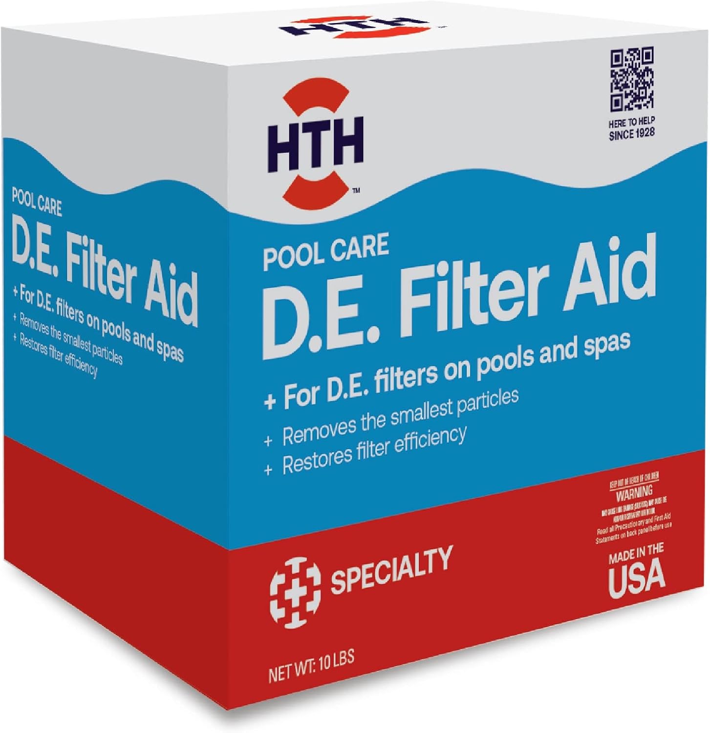 HTH 67121 Swimming Pool Care D.E. Filter Aid, Improve Filtration Efficiency and Water Clarity, 10lb HTH 67121 Swimming Pool Care D.E. Filter Aid, Improve Filtration Efficiency and Water Clarity, 10lb