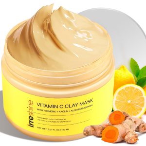 Turmeric Vitamin C Clay Mask: Turmeric Face Mask Vitamin C Clay Mask Clay Mask for Face Clay Face Mask – Vitamin C Clay Mask with Turmeric Vitamin C Face Mask 5.07oz/150ml