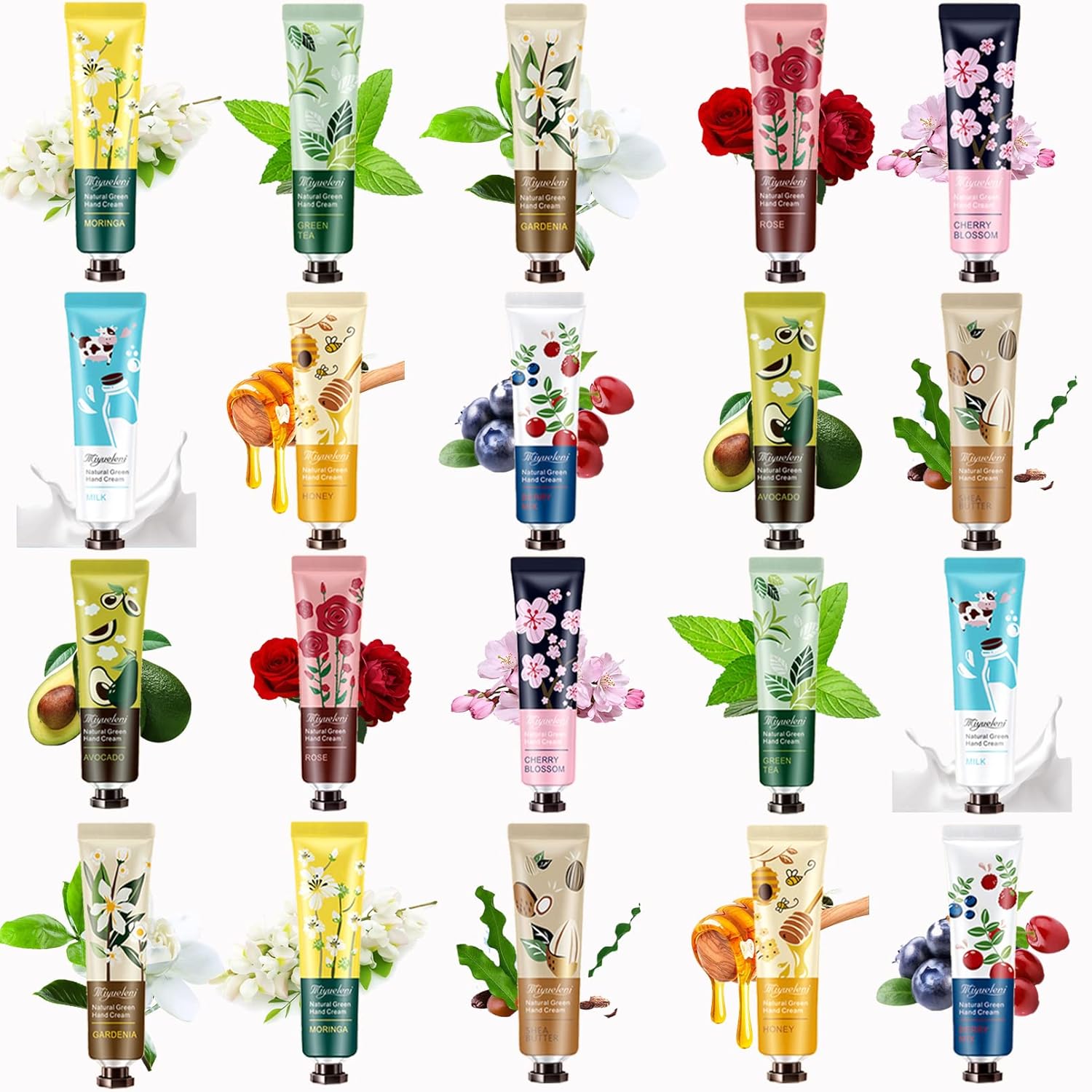 20 Pack Hand Cream Gift Set,Hand Lotion Travel Size,Hand Cream for Women,Natural Plant Hand Cream For Dry Cracked Hands,Moisturizing Hand Care Cream,Hand Cream Travel Size with Natural Aloe 20 Pack Hand Cream Gift Set,Hand Lotion Travel Size,Hand Cream for Women,Natural Plant Hand Cream For Dry Cracked Hands,Moisturizing Hand Care Cream,Hand Cream Travel Size with Natural Aloe