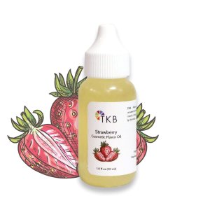 TKB Flavor Oil – DIY Cosmetics, Soaps, Body Care, Lip Gloss, Lipstick, Lip Balm, Unsweetened Flavoring Oil (Strawberry, 1 floz (30ml))