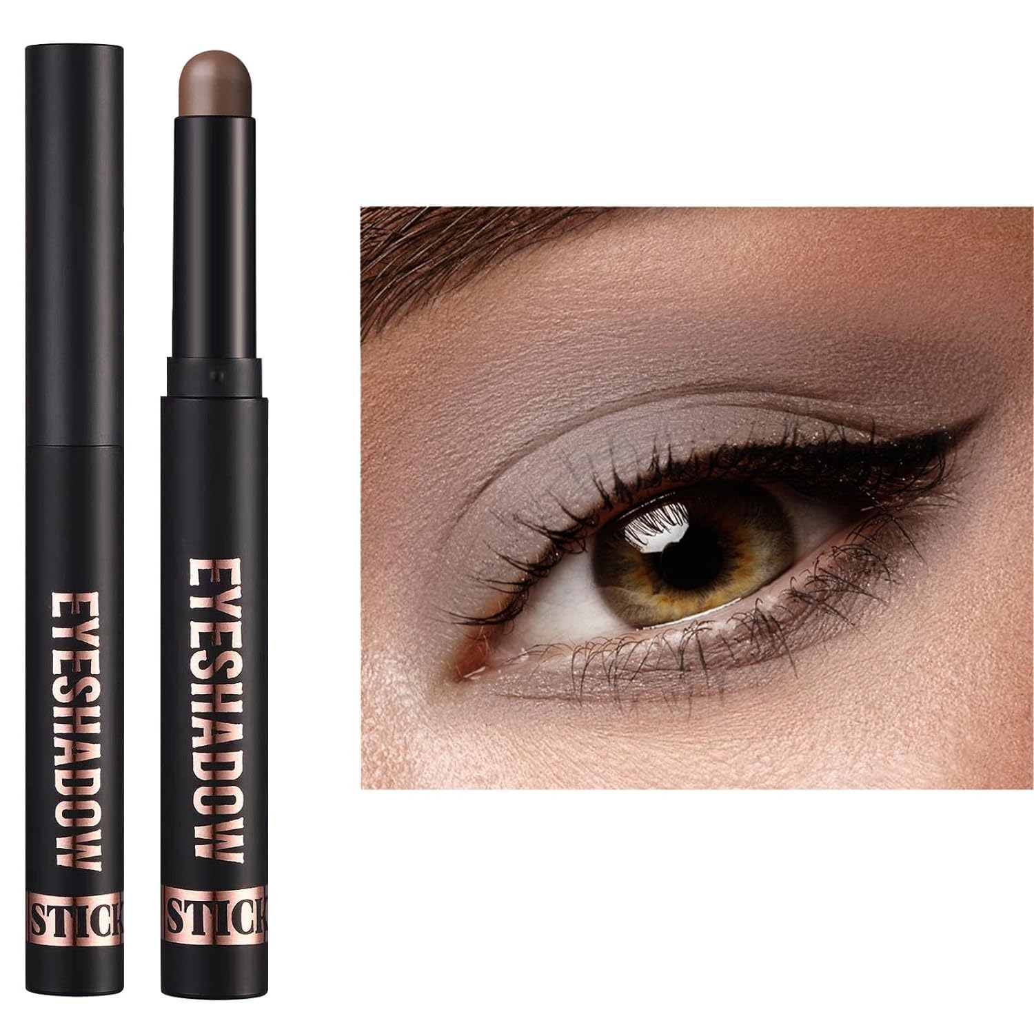 Neutral Eyeshadow Stick, Cream Matte Single Eyeshadow Pencil Makeup, High Pigmented Crease-proof Eye Shadow Brightener Stick, Hypoallergenic Waterproof Long Lasting Eye Highlighter Stick (21#) Neutral Eyeshadow Stick, Cream Matte Single Eyeshadow Pencil Makeup, High Pigmented Crease-proof Eye Shadow Brightener Stick, Hypoallergenic Waterproof Long Lasting Eye Highlighter Stick (21#)
