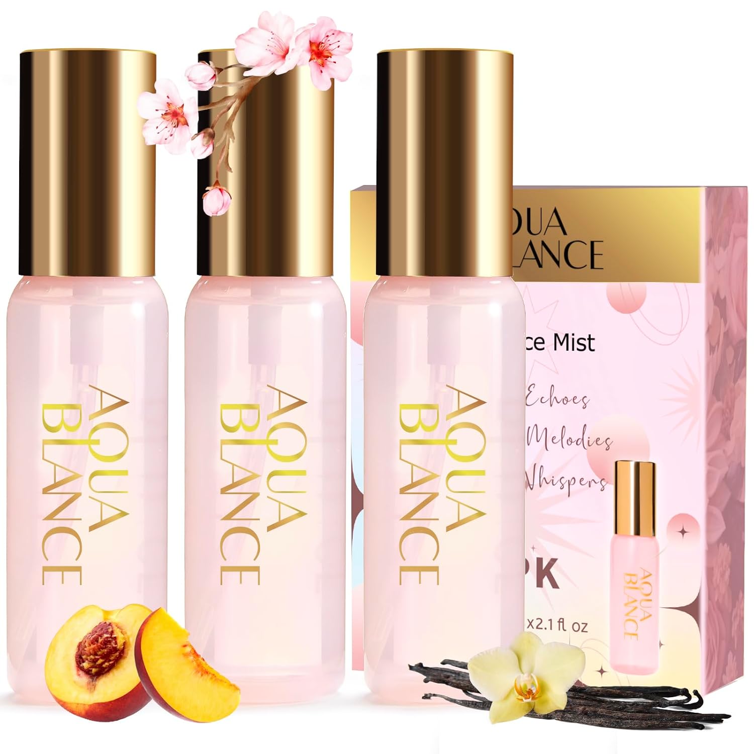 Body Spray for Women, Body Fragrance Mist Gift Set, 3-Pack, Each 60ml/2.1 FlOz, Travel Size Three Scents, Womens Body Spray Body Spray for Women, Body Fragrance Mist Gift Set, 3-Pack, Each 60ml/2.1 FlOz, Travel Size Three Scents, Womens Body Spray