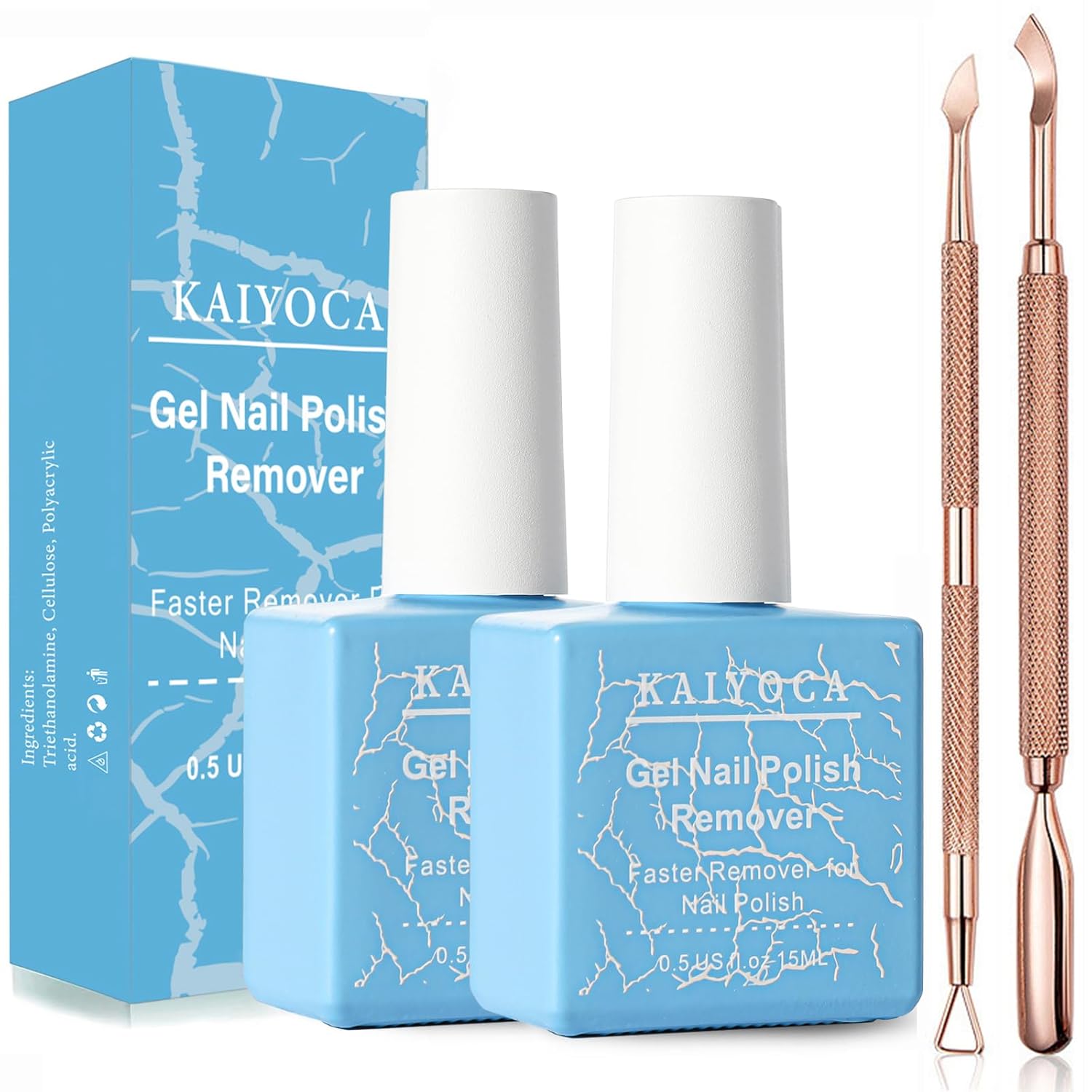 2 Packs Nail Polish Remover(15ml) ARYLIC,Nail Polish Scraper and Cuticle Pusher Remove Gel Nail Polish Within 3-5 Minutes – No Need For Foil, Soaking Or Wrapping 2 Packs Nail Polish Remover(15ml) ARYLIC,Nail Polish Scraper and Cuticle Pusher Remove Gel Nail Polish Within 3-5 Minutes – No Need For Foil, Soaking Or Wrapping