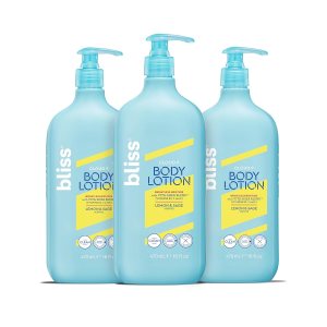 Bliss Cloud 9 Body Lotion for Dry Skin – Lemon & Sage Scent- Formulated with Vitamins B3, C and E and Shea Butter – Deeply Hydrating for Supremely Soft Skin-16 floz. (Pack of 3)