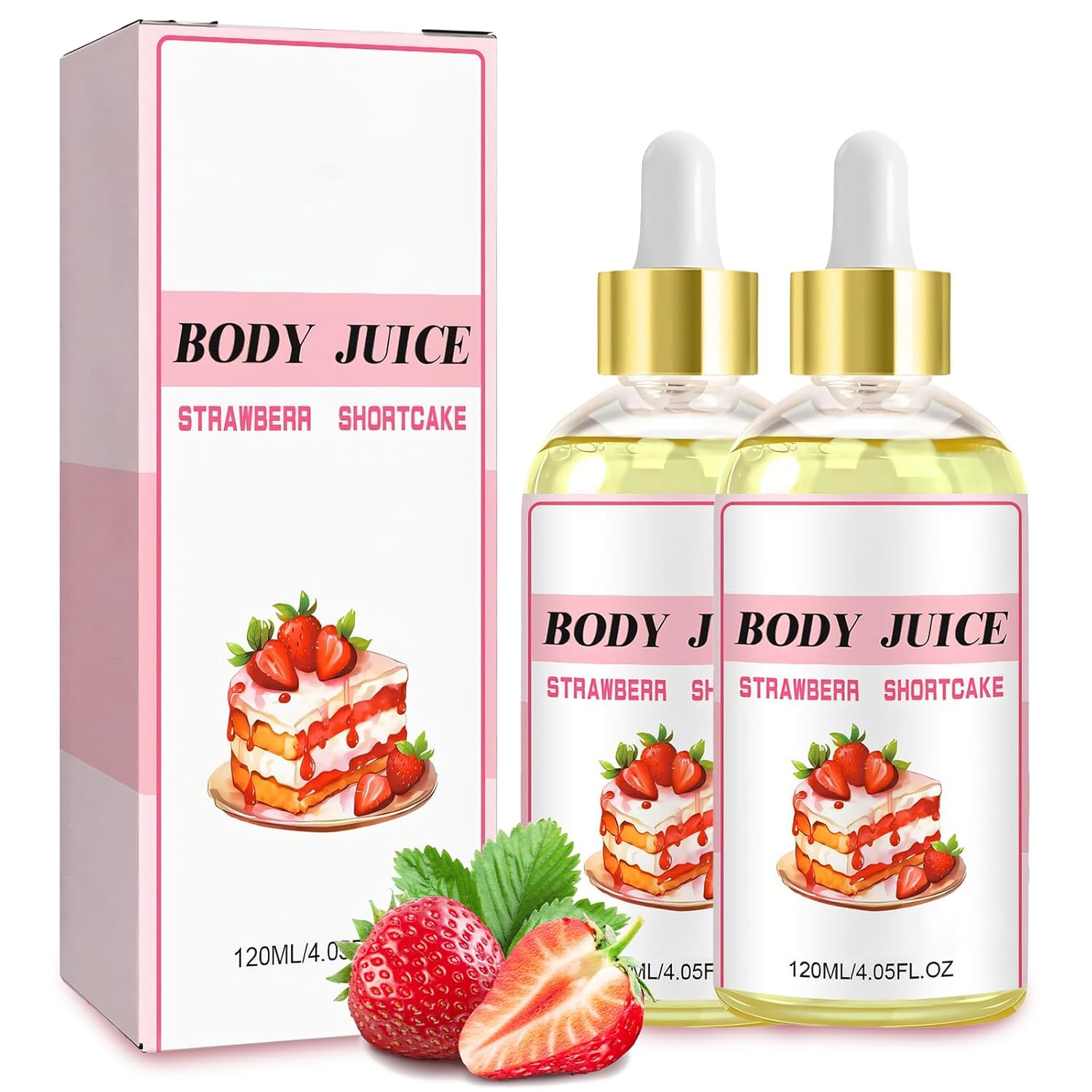 Body Juice Oil, Strawberry Shortcake Body Oil, Body Juice Oil Strawberry Shortcake, 120ml Hand Crafted Body Oil for Women (1 Pcs) Body Juice Oil, Strawberry Shortcake Body Oil, Body Juice Oil Strawberry Shortcake, 120ml Hand Crafted Body Oil for Women (1 Pcs)