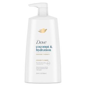 Dove Ultra Care Conditioner Coconut & Hydration for Dry Hair Conditioner with Coconut Oil, Jojoba Oil & Sweet Almond Oil 25.4 oz
