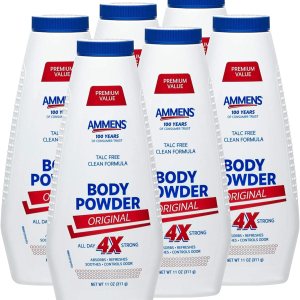 Ammen’s Original Medicated Body Powder, 11 oz., Pack of 6