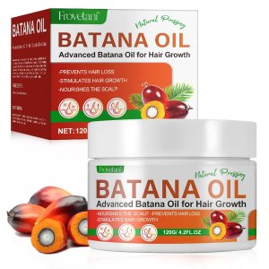 Batana Oil for Hair Growth, 100% Organic Raw Batana Oil, Natural Hair Growth Oil Promotes Hair Thickness, Nourishes The Scalp, Healthier & Strengthening, Batana Oil Prevents Hair Loss (120, Grams)
