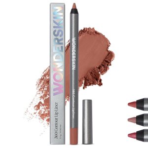 Wonderskin Lip Liner Pencil – 360 Contour Lipliner, Long Lasting Lip Pencil, Waterproof and Transfer-Proof Nude Lip Liner (Saddle)