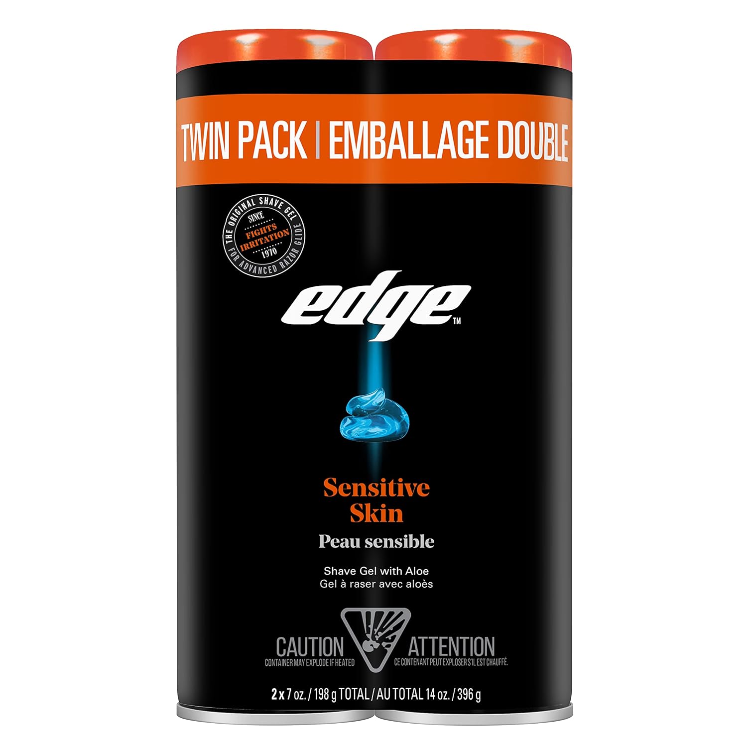 Edge Sensitive Skin Shaving Gel Twin Pack, 2 x 198g Edge Sensitive Skin Shaving Gel Twin Pack, 2 x 198g