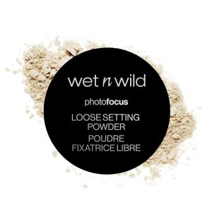 wet n wild Photo Focus Loose Baking Setting Powder, Highlighter Makeup, Fair to Medium & Tan Skin Tones, Translucent