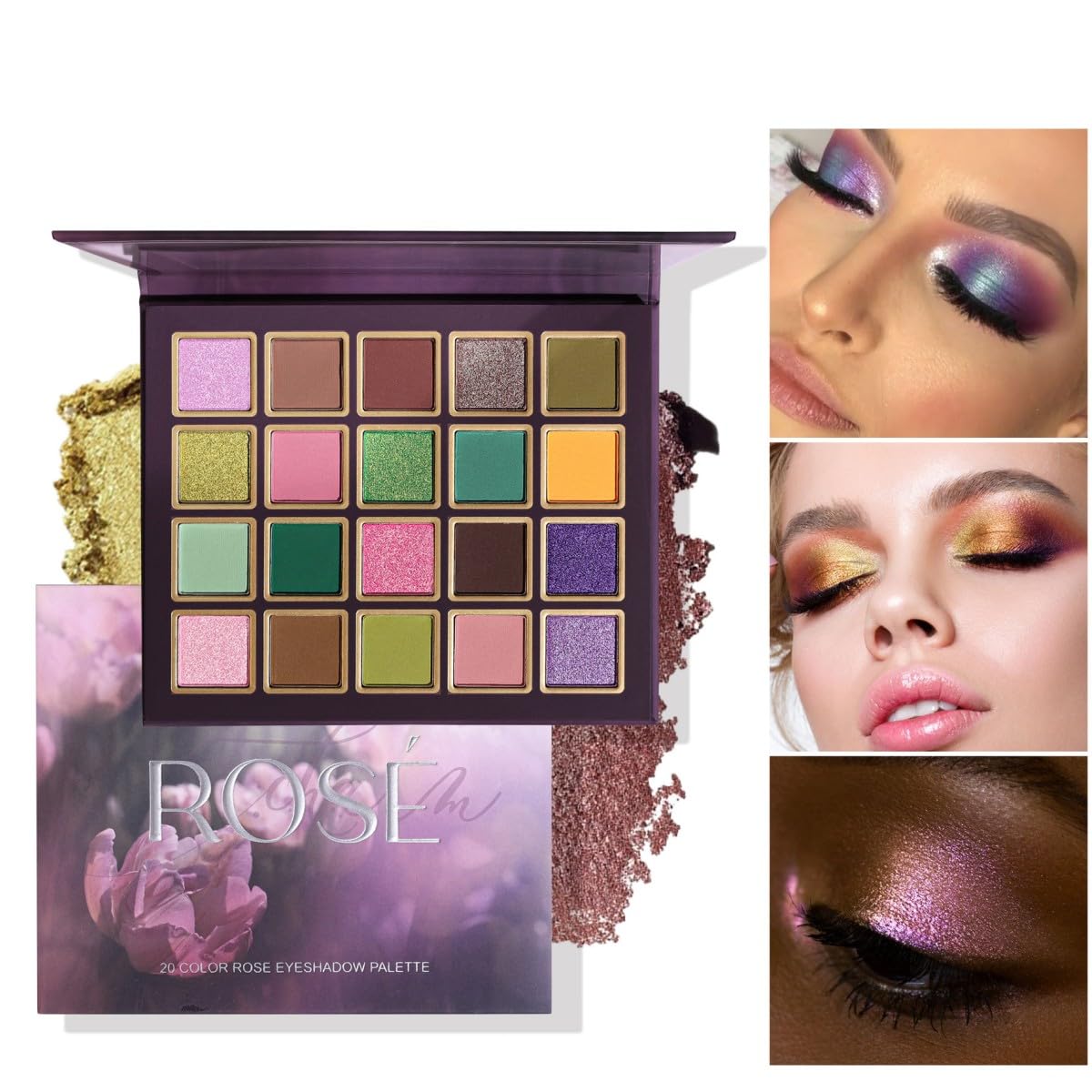 Eyeshadow Palette Highly Pigmented Matte Shimmer Eye Shadow Palette makeup Long Lasting eyeshadow palette 20 Colorse Eyeshadow Palette Highly Pigmented Matte Shimmer Eye Shadow Palette makeup Long Lasting eyeshadow palette 20 Colorse