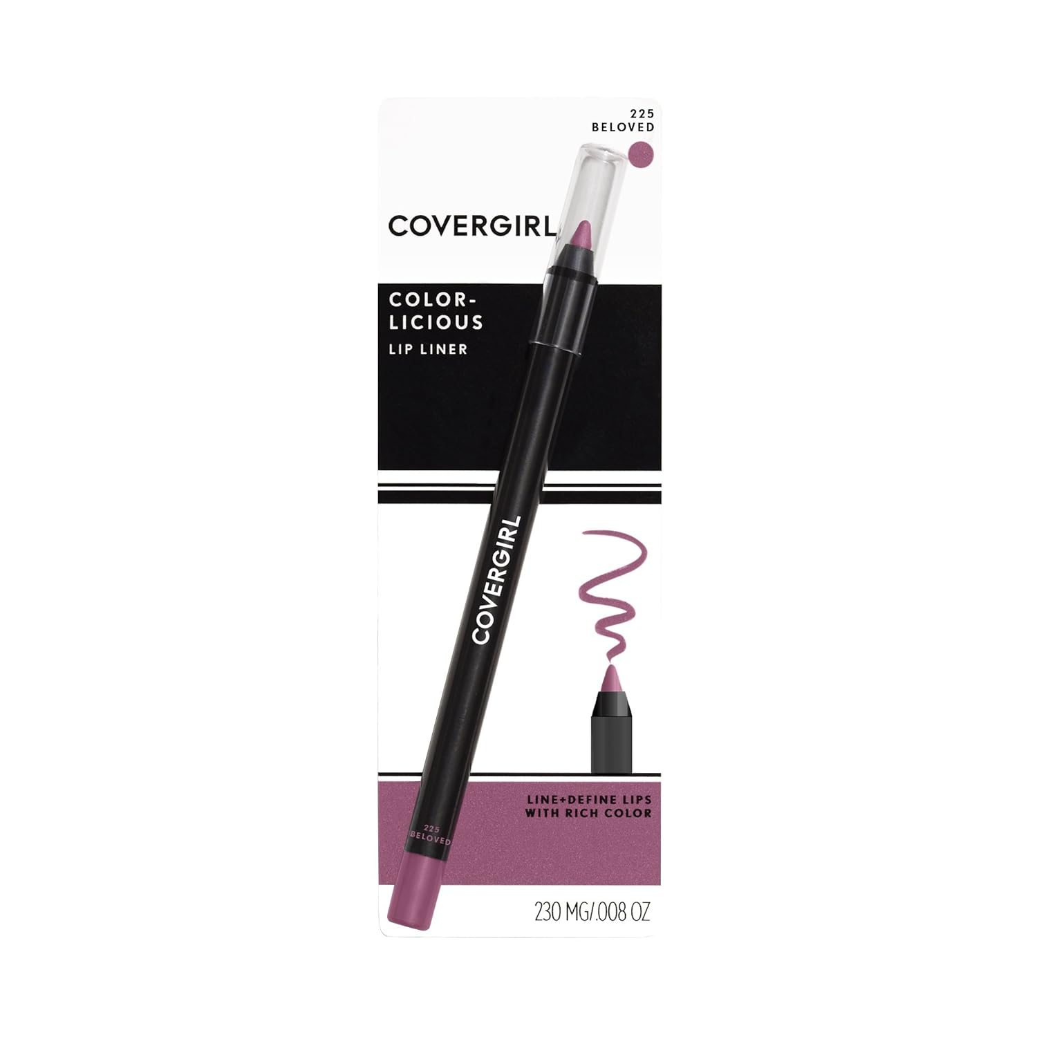 COVERGIRL Colorlicious Lip Perfection Lip Liner Beloved 225, .04 oz (packaging may vary) COVERGIRL Colorlicious Lip Perfection Lip Liner Beloved 225, .04 oz (packaging may vary)