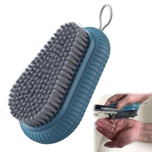 Heavy Duty Nail Brush Fingernail Scrub Brush, Durable Stiff Bristles Nail Scrub Brush, Hand and Nail Cleaning Brush for Men & Mechanics (Hand Wash Brush – Blue)