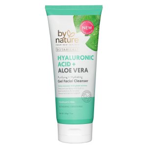 By Nature Hyaluronic Acid + Aloe Vera Facial Cleanser to Hydrate & Brighten Your Skin – Skincare from New Zealand – Premium Face Cleanser – 7oz