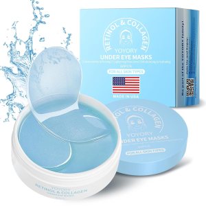 Under Eye Patches Masks – for Dark Circles, Puffy Eyes, Fine Lines, Wrinkles, Eye Bags Treatment with Collagen and Hyaluronic Acid, Moisturizing and Hydrating (60 Pcs)…