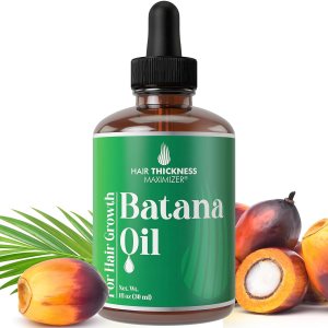 Batana Oil for Hair Growth. With Jamaican Black Castor, Pumpkin Seed Oil, Rosemary Oil. Vegan Thickening, Moisturizing, Strengthening Serum For Women, Men. Scalp Treatment For Weak, Dry Hair 1oz