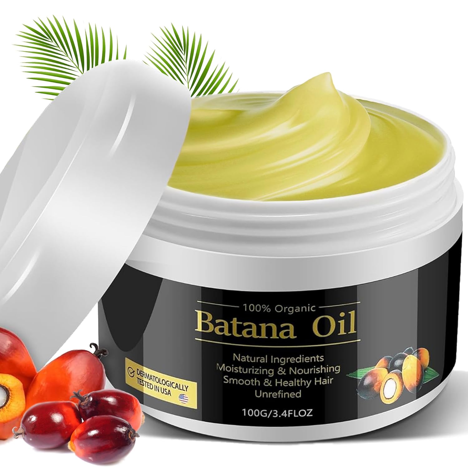 Raw Batana Oil for Hair Growth: 100% Natural Raw and Pure Unrefined Organic Batana Oil Dr. Sebi Batana Oil from Honduras, Prevent Hair Loss,Restores Damaged Hair and Scalp,Moisturize Scalp 3.4 OZ Raw Batana Oil for Hair Growth: 100% Natural Raw and Pure Unrefined Organic Batana Oil Dr. Sebi Batana Oil from Honduras, Prevent Hair Loss,Restores Damaged Hair and Scalp,Moisturize Scalp 3.4 OZ