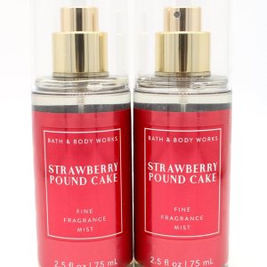 Strawberry Pound Cake, Bath and Body, Fine Fragrance Mist, 2.5 fl oz each, 2 pack