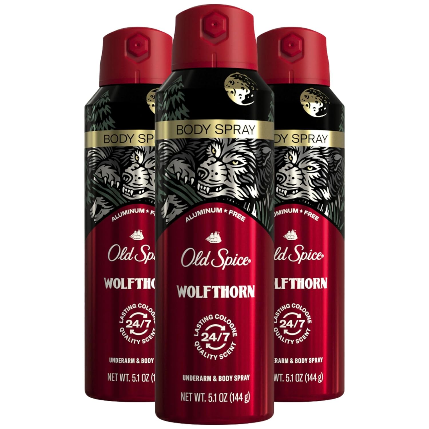 Old Spice Aluminum Free Body Spray for Men, Wolfthorn, 5.1 Oz (Pack of 3) Old Spice Aluminum Free Body Spray for Men, Wolfthorn, 5.1 Oz (Pack of 3)