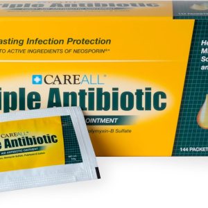 CareAll Triple Antibiotic Ointment 0.9gr (144 Pack) Foil Packet, First Aid Ointment, Wound Care for Minor Cuts, Scrapes, Burns. Prevents Infection. Compare to The Active Ingredients of Leading Brand