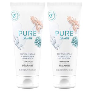 Gillette Venus PURE by Shaving Cream – Deep Sea Minerals, 6 Oz (Pack of 2)