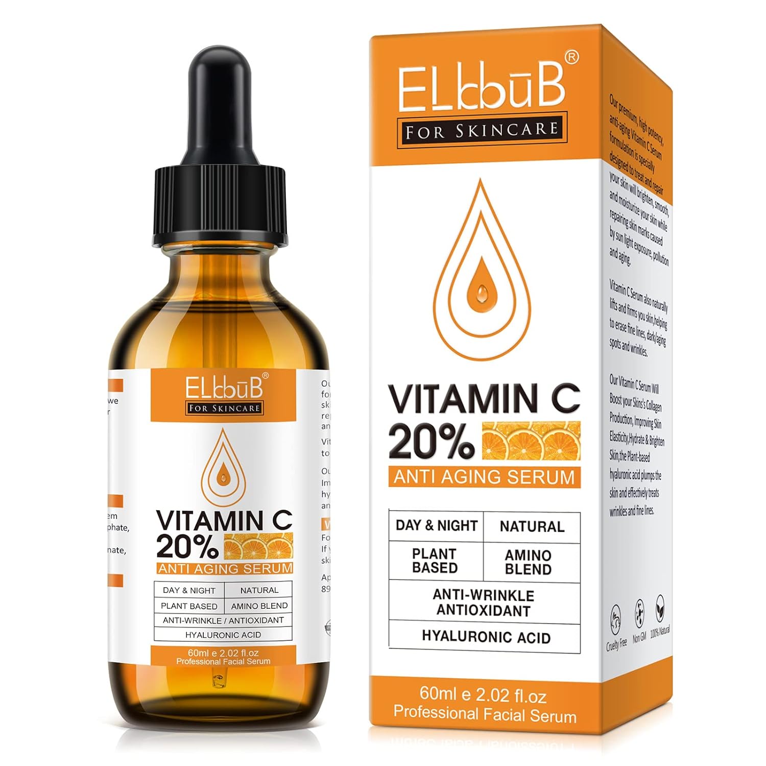 Premium 20% Vitamin C Serum For Face with Hyaluronic Acid, Retinol & Amino Acids – Boost Skin Collagen,Hydrate & Plump Skin, Anti Aging & Wrinkle Facial Serum 60ml Premium 20% Vitamin C Serum For Face with Hyaluronic Acid, Retinol & Amino Acids – Boost Skin Collagen,Hydrate & Plump Skin, Anti Aging & Wrinkle Facial Serum 60ml