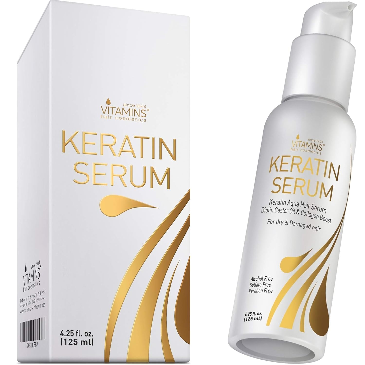 Vitamins Keratin Protein Hair Serum – Anti Frizz Control Hair Oil Repair Treatment – Hair Gloss Shine & Heat Protectant for Frizzy Dry Damaged Hair Vitamins Keratin Protein Hair Serum – Anti Frizz Control Hair Oil Repair Treatment – Hair Gloss Shine & Heat Protectant for Frizzy Dry Damaged Hair