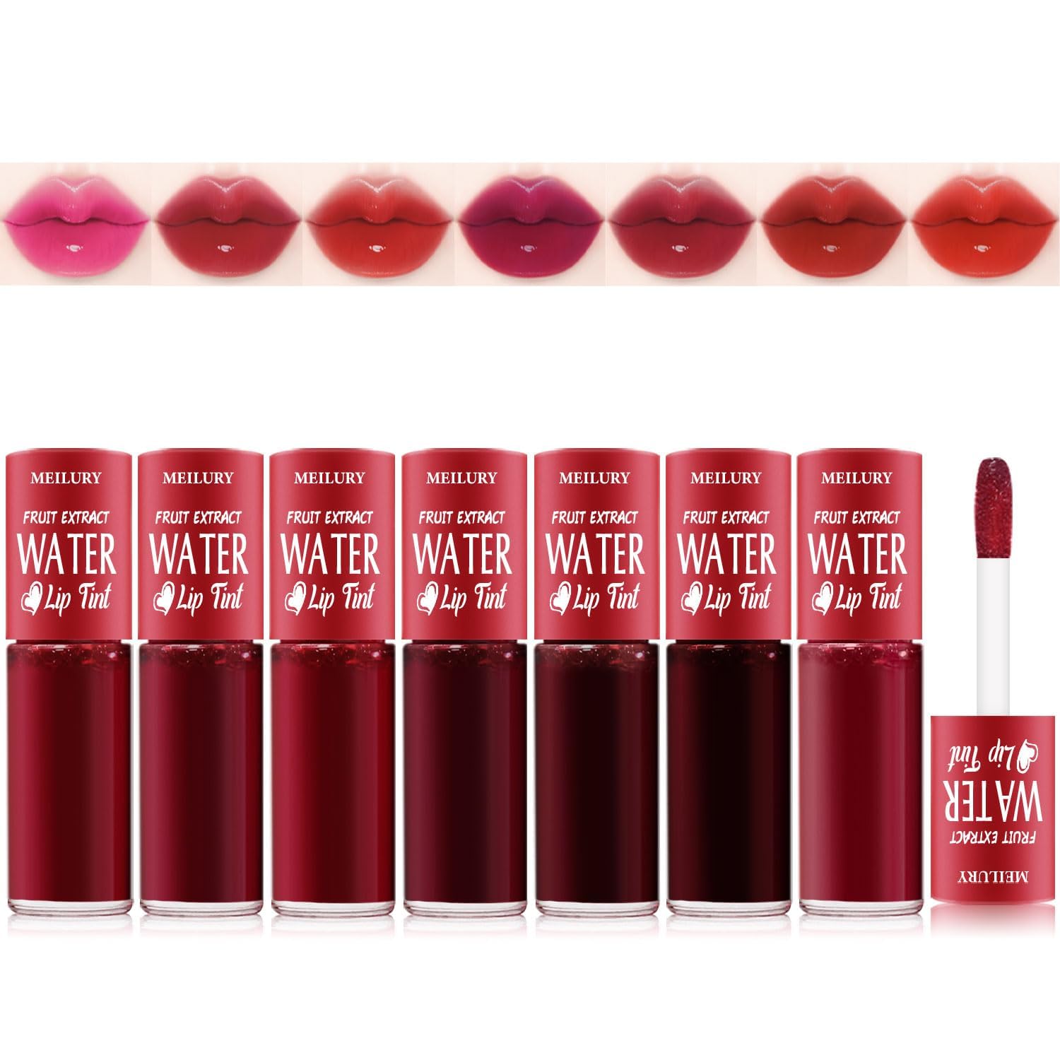 7 Colors Lip Tint Stain Set, Watery Lip Stain Mini Liquid Matte Lipstick, Korean Lip Gloss Moisturizing, Multi-Use Lip and Cheek Tint, Long lasting Non-Stick Cup Waterproof,High Pigment, Vivid Color 7 Colors Lip Tint Stain Set, Watery Lip Stain Mini Liquid Matte Lipstick, Korean Lip Gloss Moisturizing, Multi-Use Lip and Cheek Tint, Long lasting Non-Stick Cup Waterproof,High Pigment, Vivid Color