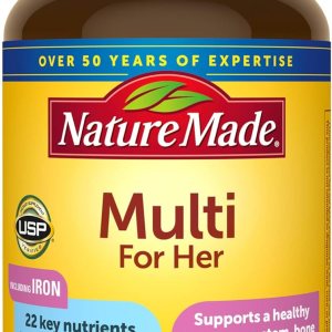Nature Made Multivitamin For Her, Womens Multivitamin for Daily Nutritional Support, Multivitamin for Women, 60 Softgels, 60 Day Supply