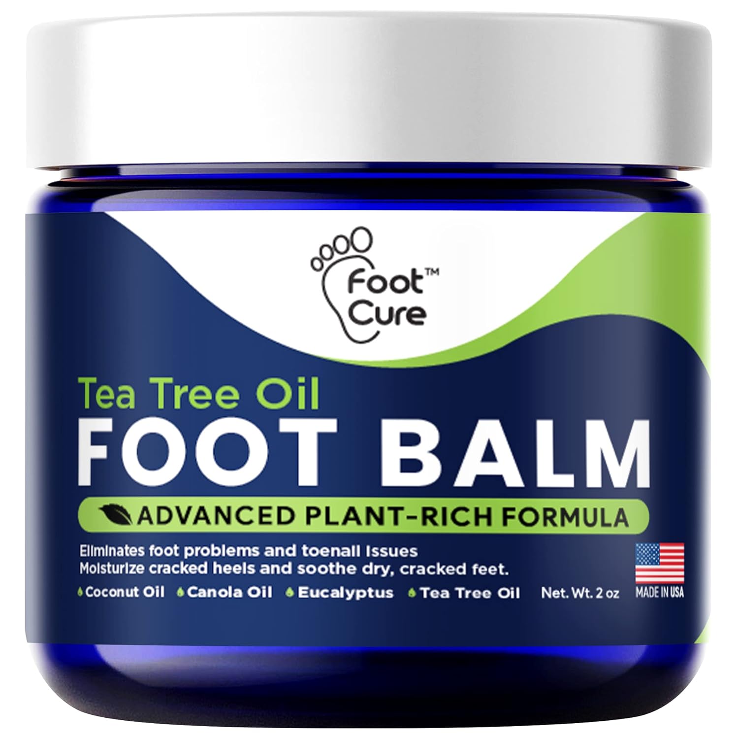 Tea Tree Oil Foot Balm/ Moisturizer For Dry Cracked Feet – Instantly Hydrates & Soothes Irritated Skin & Athletes Foot – Best Foot Care for Women and Men – Made in USA Tea Tree Oil Foot Balm/ Moisturizer For Dry Cracked Feet – Instantly Hydrates & Soothes Irritated Skin & Athletes Foot – Best Foot Care for Women and Men – Made in USA