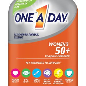 One A Day Women’s 50+ Multivitamins Tablet, Multivitamin for Women with Vitamin A, C, D, E and Zinc for Immune Health Support*, Calcium & more, 200 Count